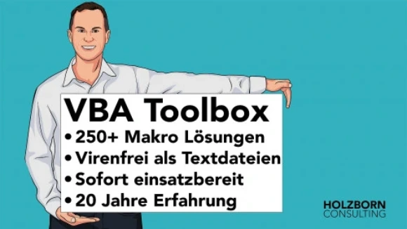VBA Toolbox Sammlung von 250 Makros für Excel
