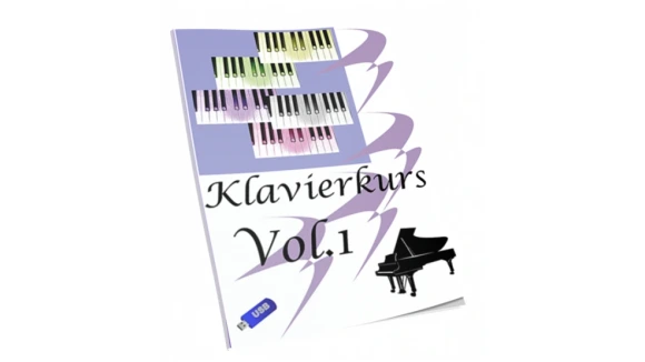 Klavierkurs Vol1 Lehrbuch inkl USBStick