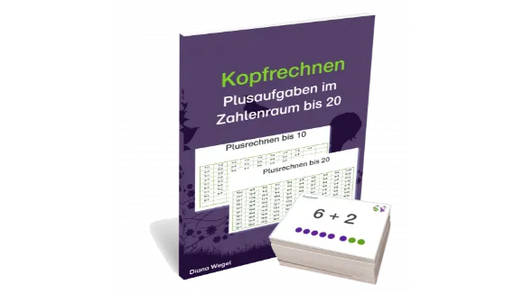 Kopfrechnen Plusaufgaben im Zahlenraum bis 20