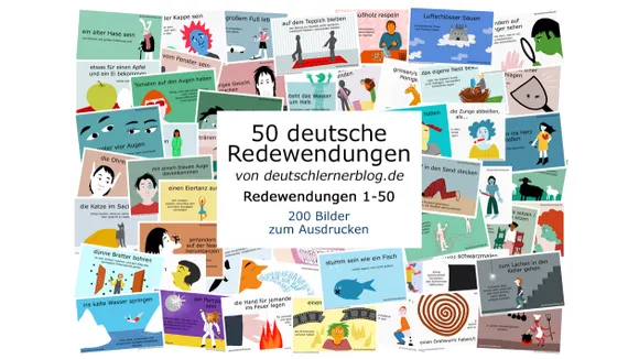 50 deutsche Redewendungen 01   Bilder 150 PDF
