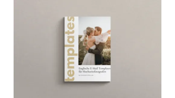 EMail Templates in Englisch für Hochzeitsfotografen