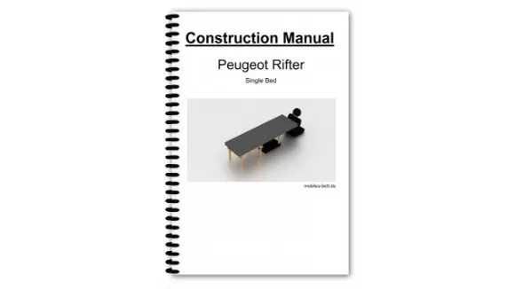 Construction Manual Peugeot Rifter Single Bed
