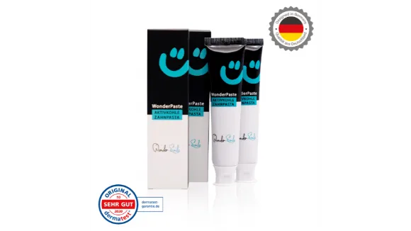 Einmaliges Angebot 2x WonderPaste Aktivkohle Zahnpasta 50