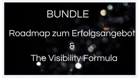 Bundle Visibility Formula  Roadmap zum Erfolgsangebot