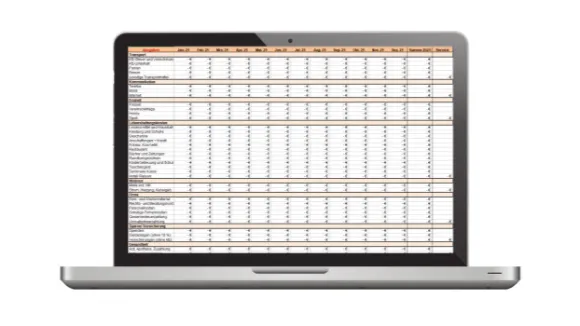 Digitales Haushaltsbuch für Excel