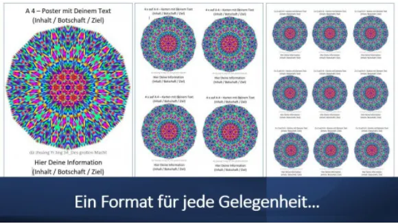 LichtgitterMandala mit Blume des Lebens