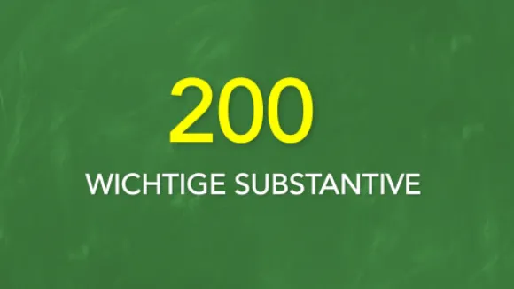 Lernmaterial 200 wichtige englische Substantive