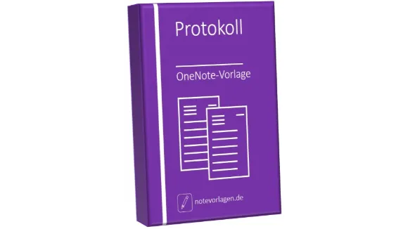 OneNote Protokoll Vorlage