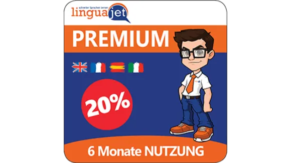 Linguajet PREMIUM  Sonderangebot 20 3 Accounts 6 Monate