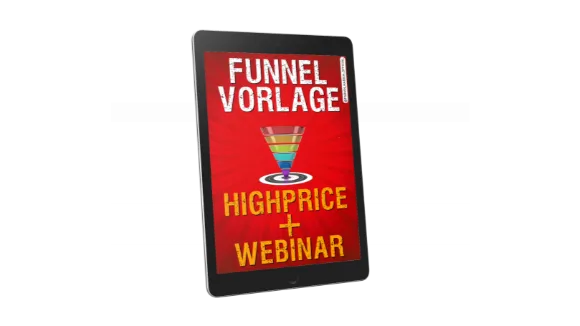 High Price Funnel  Webinar Vorlage