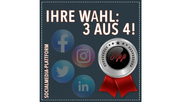 3 aus 4  Special für Social Media