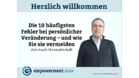 Video Die 10 häufigsten Fehler bei persönlicher Veränderung